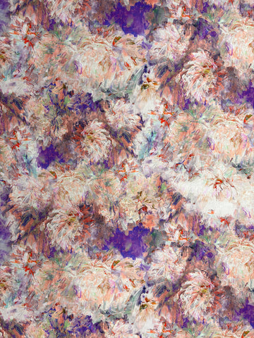 RV-9080W EXCLUSIVE MONET-INSPIRED FLORAL PRINT LINEN. ITALY