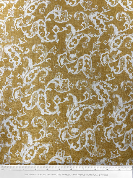 LI-9058W-A RETRO LOOK PAISLEY PRINT LINEN COTTON.
