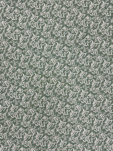 LI-9058W-B RETRO LOOK PAISLEY PRINT LINEN COTTON.