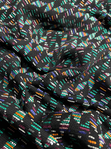 MB-7200W-A METALLIC REVERSIBLE GEO DESIGN JACQUARD. FRANCE