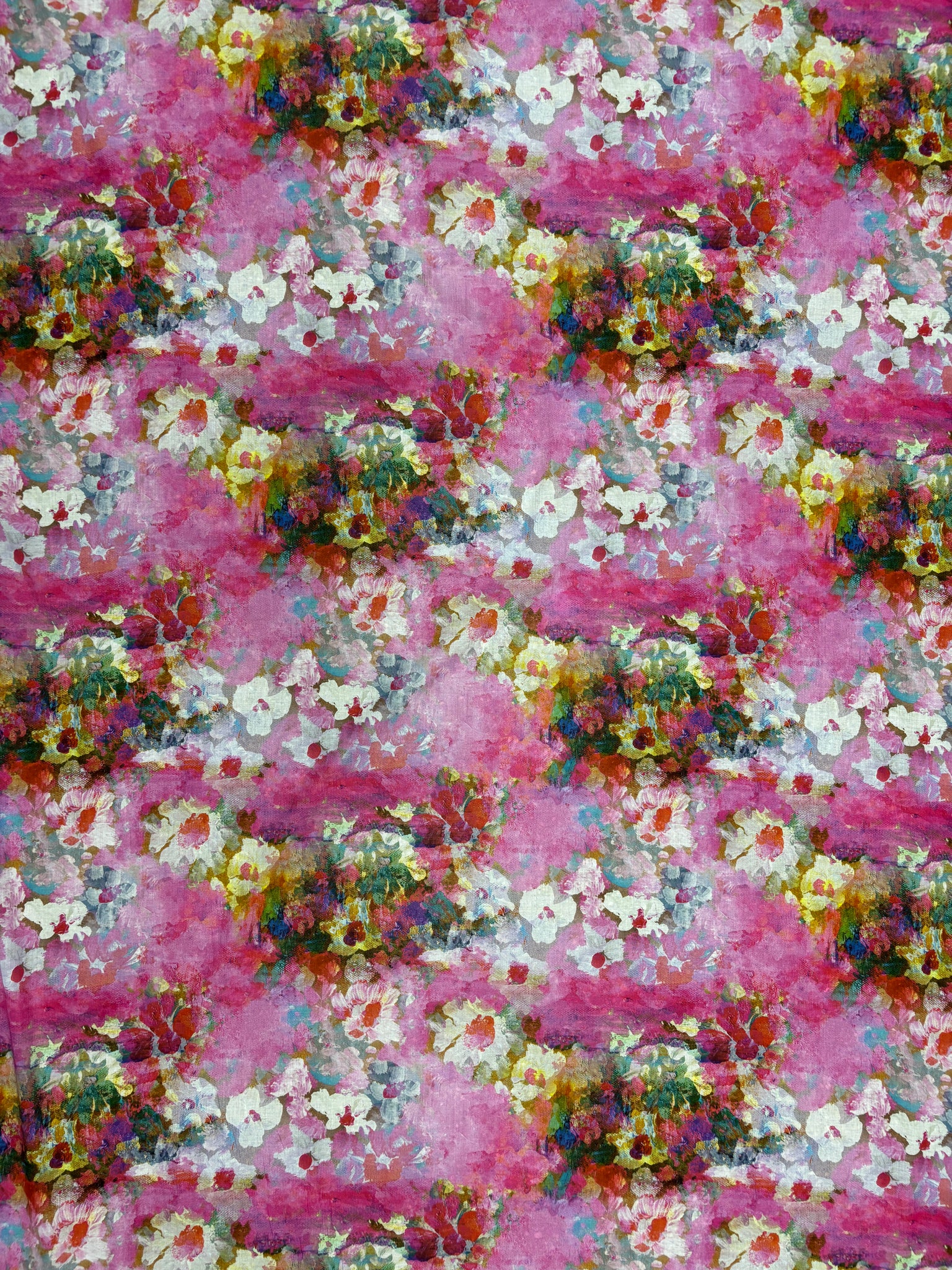 RV-9082W EXCLUSIVE MONET-INSPIRED PRINT COTTON VOILE. ITALY