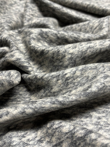 WC-9149W DESIGNER DOUBLE-FACED BRUSHED CASHMERE VIRGIN WOOL COATING. DIOR. ITALY.