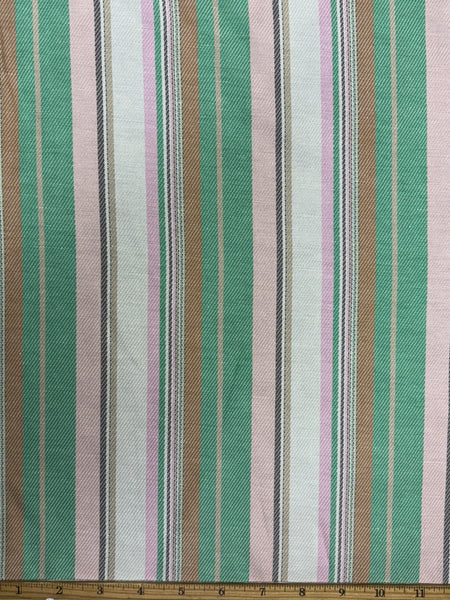 LI-9140W YARN-DYED STRIPED DESIGN LINEN VISCOSE. ITALY