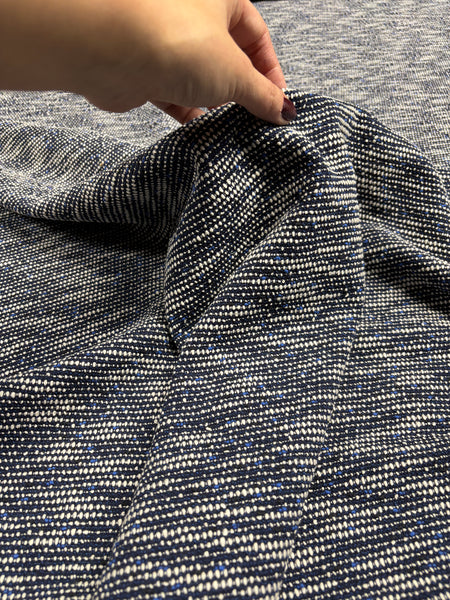 MB-9157W DESIGNER PEARL-STRAND DESIGN STRETCH BOUCLE JACQUARD. HUGO BOSS. ITALY