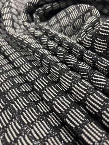 RIF-145 REVERSIBLE METALLIC JACQUARD. A CUT OF 3-1/8 YARDS. ITALY