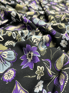 BFS-207 FLORAL PRINT VISCOSE CREPE. GERMANY.