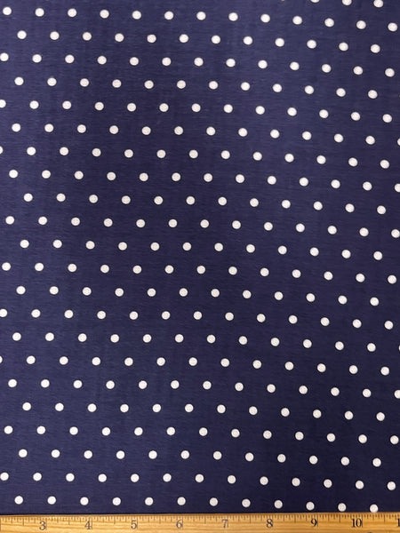 BFS-217 POLKA DOT PRINT VISCOSE TWILL. ITALY.