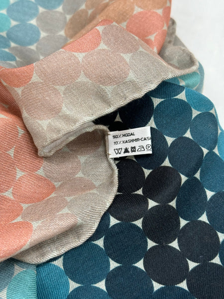 DS-1025 “COTTON CANDY" - JONATHAN SAUNDERS DIGITAL PRINT CASHMERE MODAL SCARF. MADE IN ITALY