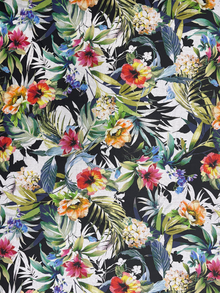 CP-9059W TROPICAL FLORAL PRINT COTTON VOILE. ITALY