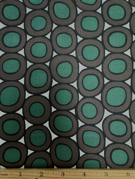 REF-108 GEO PRINT SILK TWILL. MAX MARA. ITALY. A CUT OF 2 YARDS.