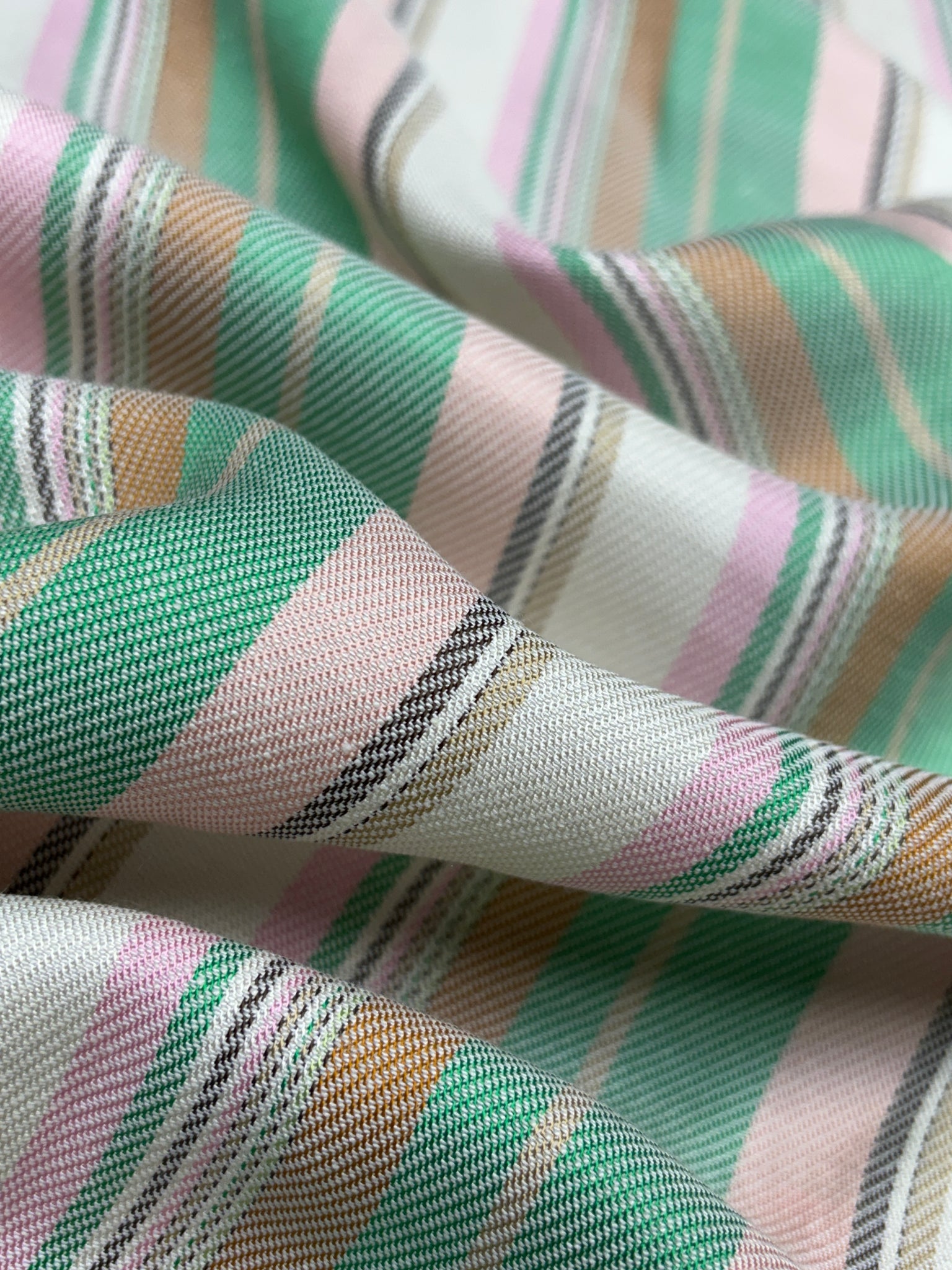LI-9140W YARN-DYED STRIPED DESIGN LINEN VISCOSE. ITALY