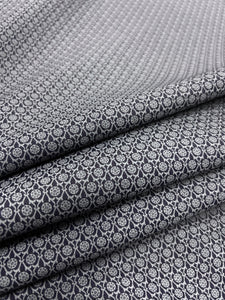 CD-9093W REVERSIBLE PRINTED DENIM LOOK COTTON CHAMBRAY. ITALY