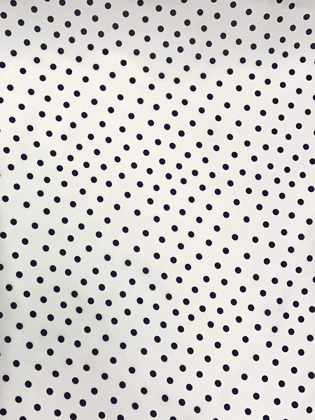 S-8077W POLKA DOTS PRINT FINE SILK CREPE DE CHINE. ITALY