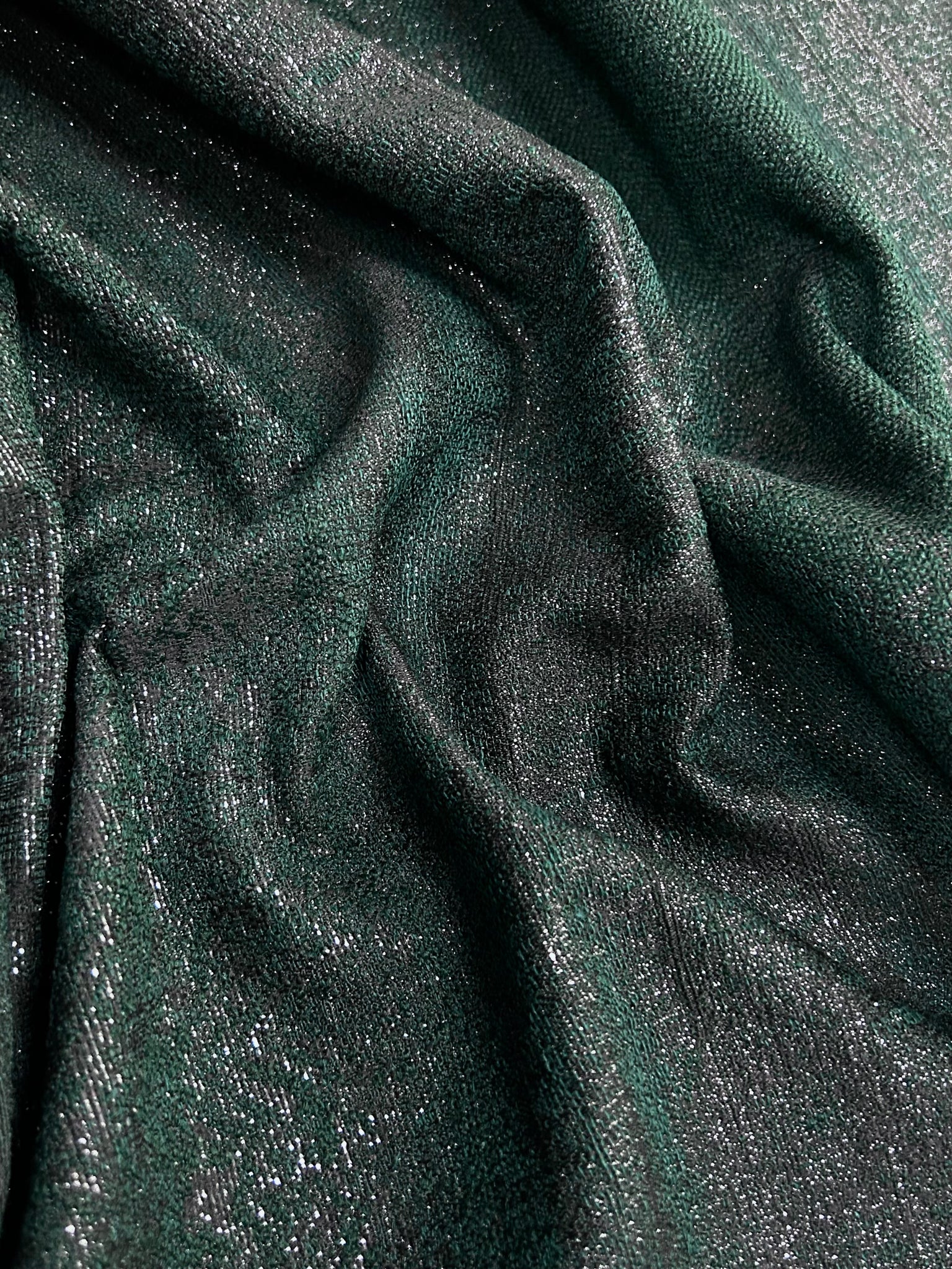MB-9098W DARK FOREST GREEN METALLIC JACQUARD.FRANCE