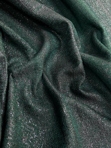 MB-9098W DARK FOREST GREEN METALLIC JACQUARD.FRANCE