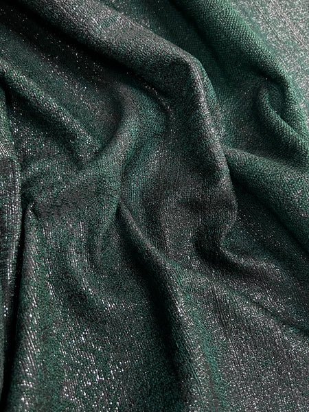 MB-9098W DARK FOREST GREEN METALLIC JACQUARD.FRANCE