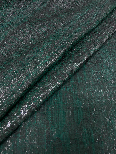 MB-9098W DARK FOREST GREEN METALLIC JACQUARD.FRANCE