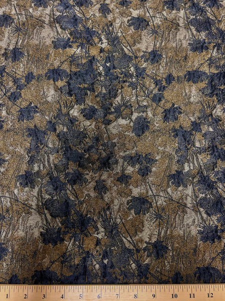 MB-91002W DESIGNER FLORAL WOOL BLEND JACQURD.ITALY.