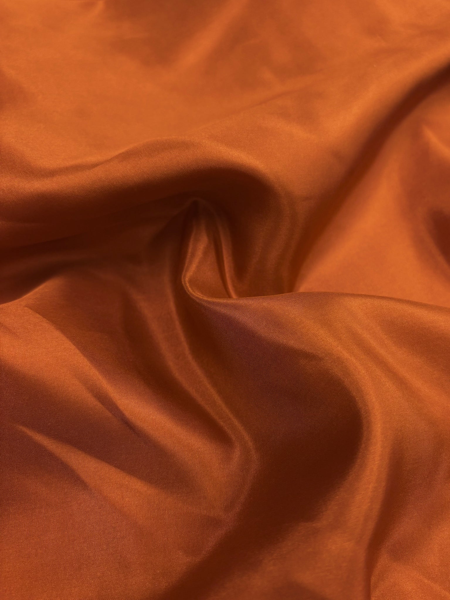 S-9106W ORANGE CINNAMON COLOR SILK HABUTAI. FRANCE.