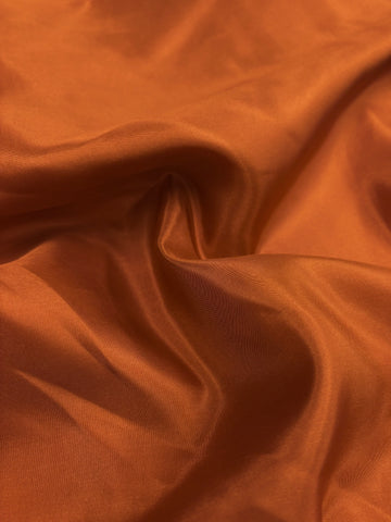 S-9106W ORANGE CINNAMON COLOR SILK HABUTAI. FRANCE.