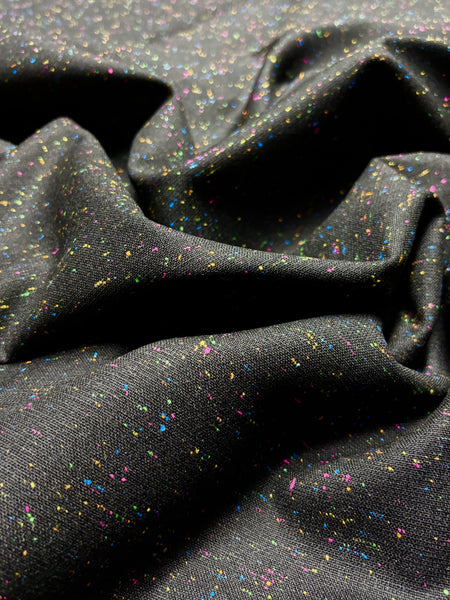 WC-9150W DESIGNER VIRGIN WOOL SILK FLAT PIN BOUCLE. ALEXANDER MCQUEEN. ITALY