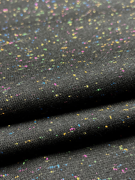 WC-9150W DESIGNER VIRGIN WOOL SILK FLAT PIN BOUCLE. ALEXANDER MCQUEEN. ITALY