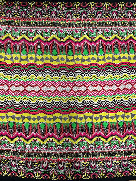 RVK-7991W TRIBAL-LOOK VISCOSE LYCRA KNIT. FRANCE