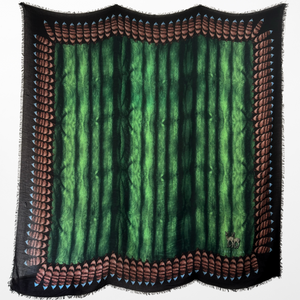 VL-7003 “MATRIX" - VASSILISA DIGITAL PRINT CASHMERE MODAL SCARF. MADE IN ITALY