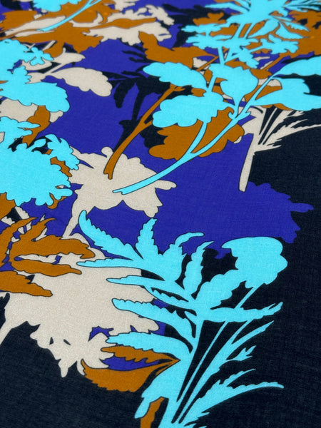 DS-1031 “NEBULA FLORA" - JONATHAN SAUNDERS DIGITAL PRINT CASHMERE MODAL SCARF. MADE IN ITALY