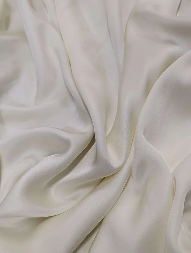 RV-9042W-A VANILLA WHITE VISCOSE CHARMEUSE. ITALY