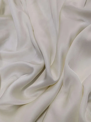 RV-9042W-A VANILLA WHITE VISCOSE CHARMEUSE. ITALY