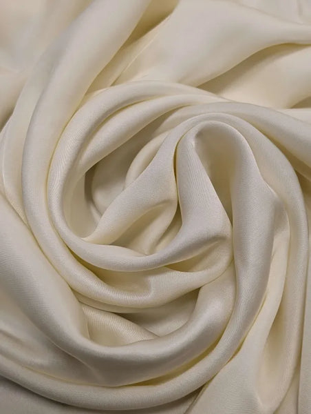 RV-9042W-A VANILLA WHITE VISCOSE CHARMEUSE. ITALY