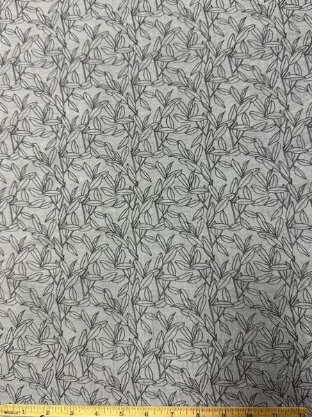 CP-9129W-B DESIGNER LEAF OUTLINE PRINT OXFORD COTTON. HUGO BOSS. ITALY