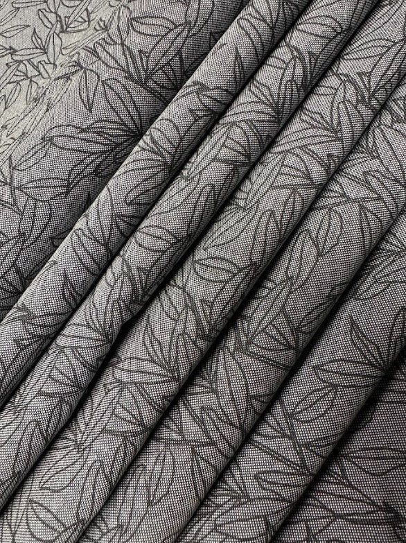 CP-9129W-B DESIGNER LEAF OUTLINE PRINT OXFORD COTTON. HUGO BOSS. ITALY