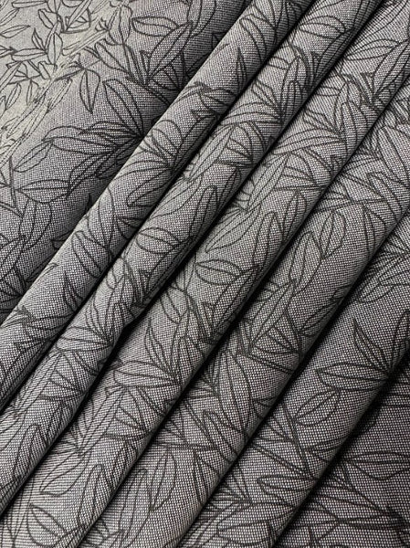 CP-9129W-B DESIGNER LEAF OUTLINE PRINT OXFORD COTTON. HUGO BOSS. ITALY