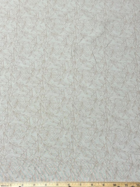 CP-9129W-A DESIGNER LEAF OUTLINE PRINT OXFORD COTTON. HUGO BOSS. ITALY