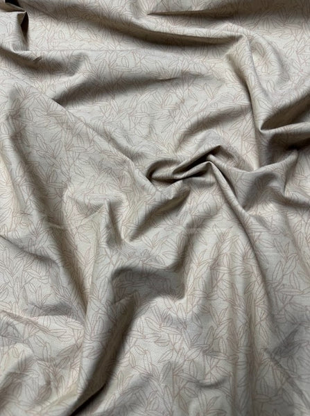 CP-9129W-A DESIGNER LEAF OUTLINE PRINT OXFORD COTTON. HUGO BOSS. ITALY