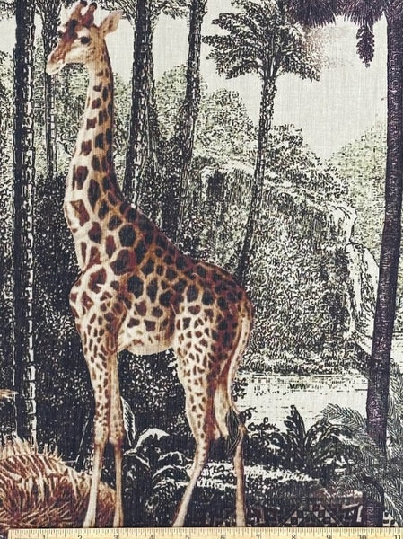 CP-9130W DESIGNER SAFARI PRINT COTTON LAWN PANEL. ITALY