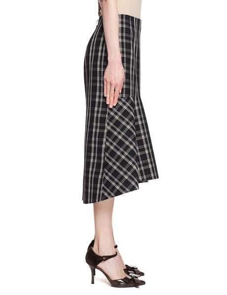 WC-8079W DESIGNER REVERSIBLE MEDIUM WEIGHT PLAID WOOL. BALENCIAGA. ITALY.