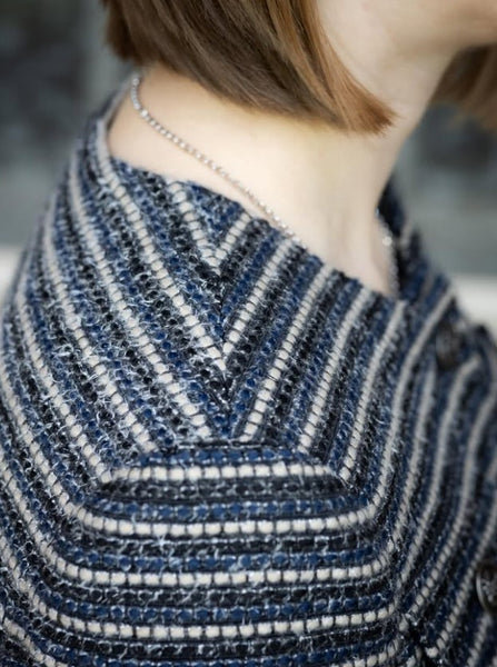 WC-7422W CHANEL LOOK WOOL METALLIC BOUCLE COATING. ITALY