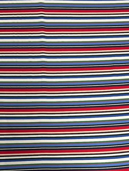 CK-9127W DESIGNER STRIPE PRINT COTTON KNIT. GALLO. ITALY