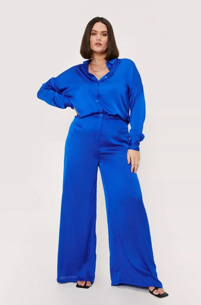 RV-9042W-B DAZZLING BLUE VISCOSE CHARMEUSE. ITALY