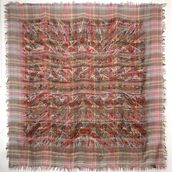 DS-1024 "LA STELLA" - ETRO DIGITAL PRINT WOOL ALPACA SILK SCARF. MADE IN ITALY