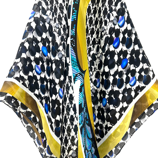 PP-5001 "STELLA" - PETER PILOTTO DIGITAL PRINT SILK SCARF. MADE IN ITALY