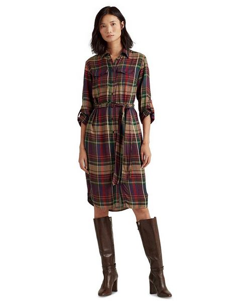WS-7722W MARC JACOBS-INSPIRED PLAID PRINT LIGHTWEIGHT WOOL COATING. ITALY