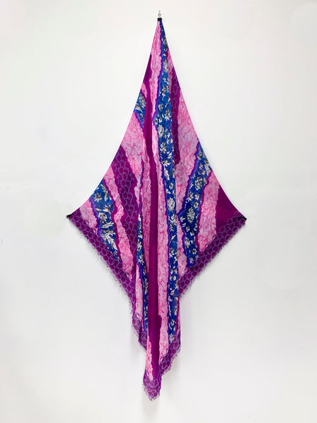 DS-2011 "PALCOYO" - PETER PILOTTO DIGITAL PRINT CASHMERE MODAL SCARF. MADE IN ITALY
