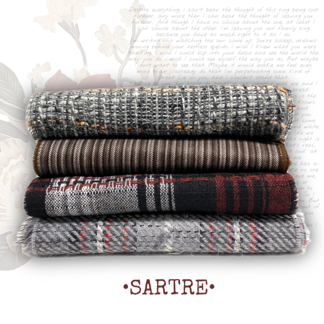 SARTRE - Wool Mélange Scarves - Made in Italy