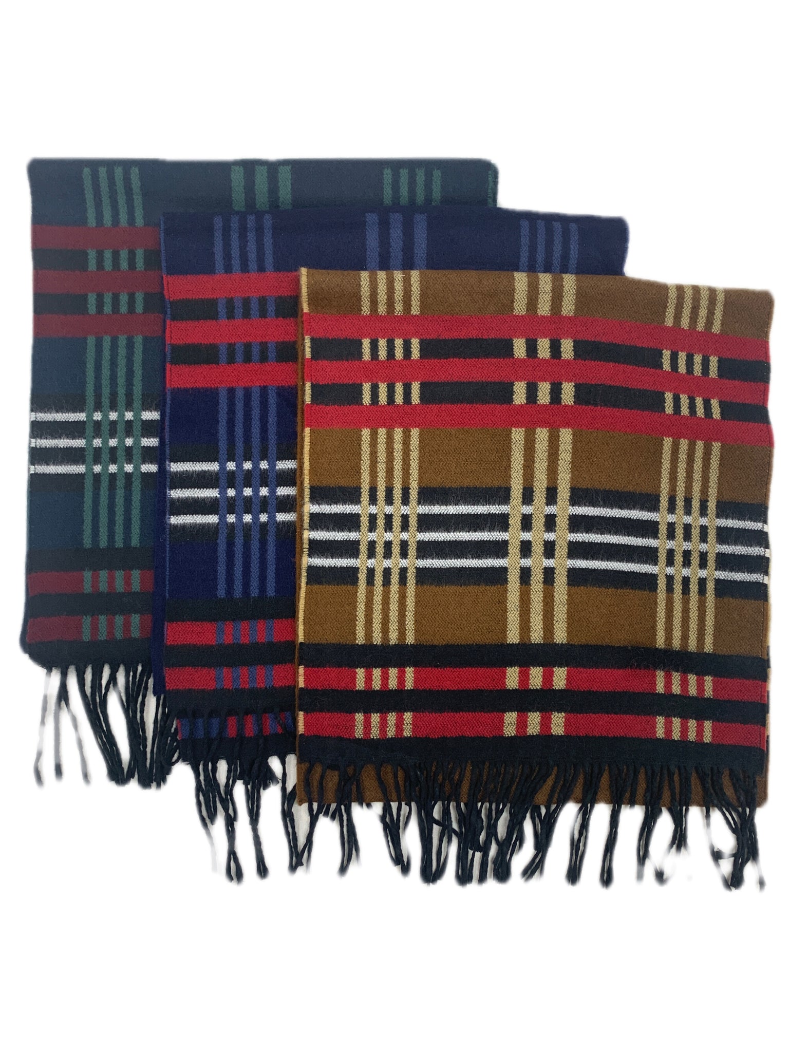 SCOTT - Plaid Mélange Scarves - Made in Italy