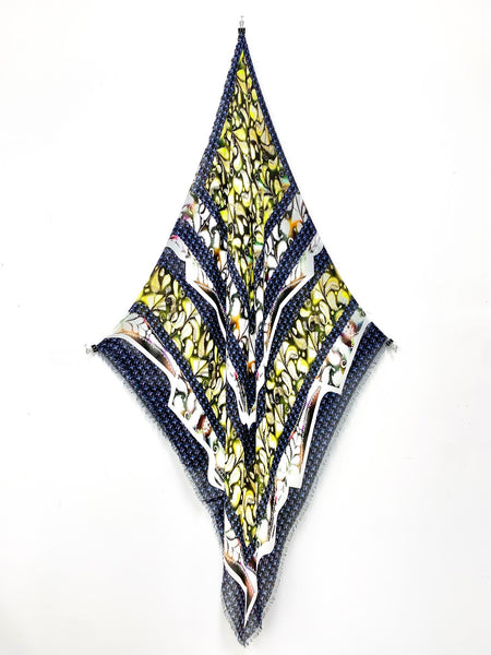 DS-2014 "STARDUST" - PETER PILOTTO DIGITAL PRINT CASHMERE MODAL SCARF. MADE IN ITALY
