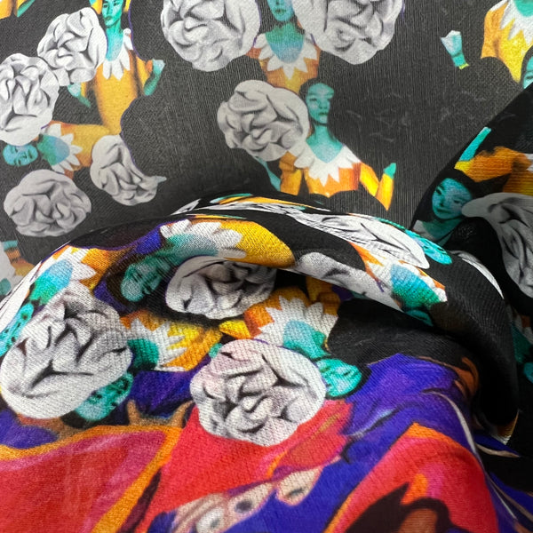 PP-5003 "DANCE" - PETER PILOTTO DIGITAL PRINT SILK SCARF. MADE IN ITALY